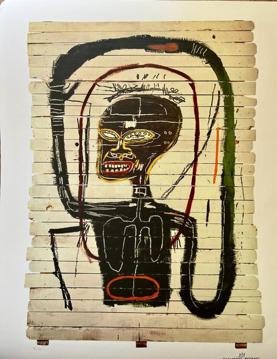 Flexible, after Jean-Michel Basquiat, lithograph printed on Beaux Arts paper, Size 70 x 50, edited in 150 copies