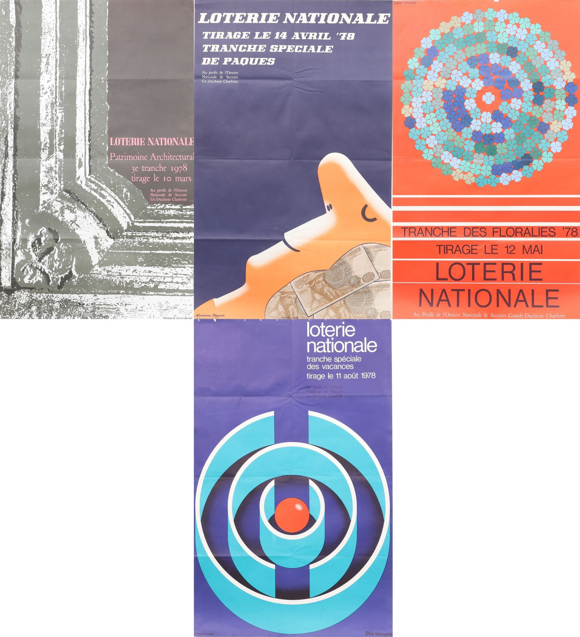 Affiches Loterie Nationale - Luxembourg