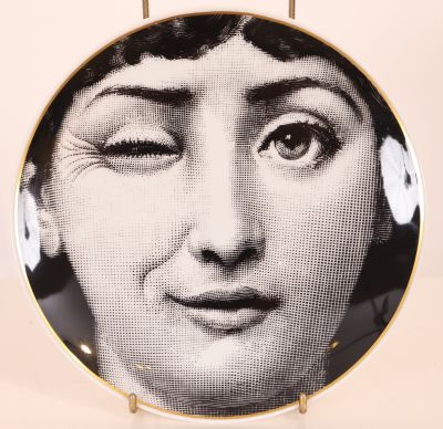 Assiette par Piero Fornasetti pour Rosenthal